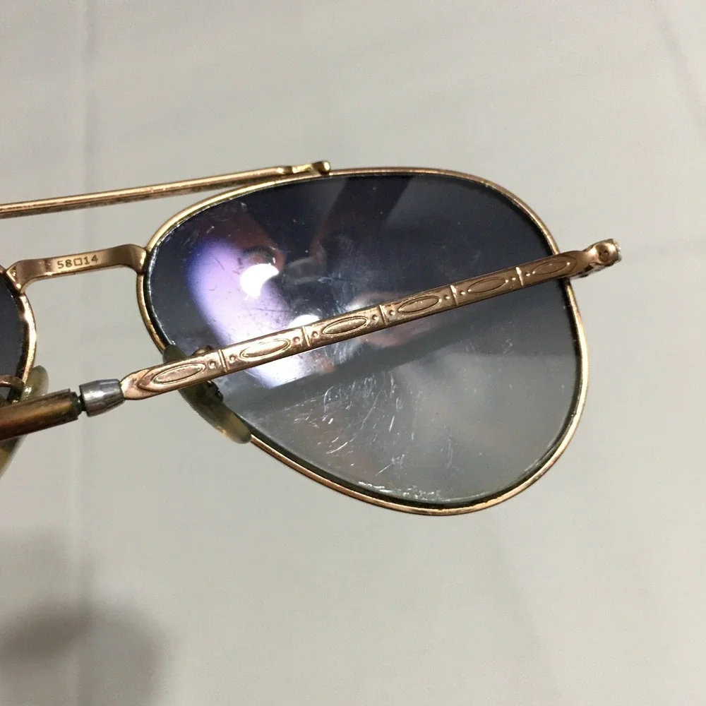 Ray-Ban RB3625 New Aviator 9202/3F Sunglasses Unisex 58mm Gold Blue Italy